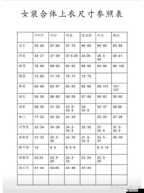 国产尺码与欧洲尺码表 2023 ：精准对比与详细解读